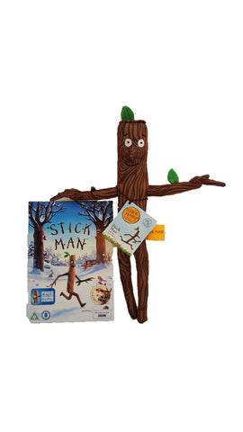 The Gruffalo Stick Man Plush Toy With Stickman DVD